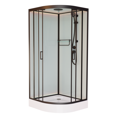 Душевая кабина Frank F400 Black 100x100
